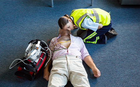 Recovery position and airway care